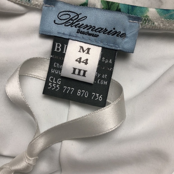 BLUMARINE Beachwear Floral Halter One-Piece Swimsuit Size M - Picture 6 of 11